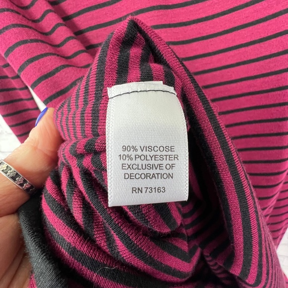 NWT🤩 |•CUPIO•| Super SOFT Striped Cowl Neck Tunic Sweater Size Small - Picture 6 of 10